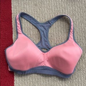 Comfy baby pink and grey Champion’s sports Bra!